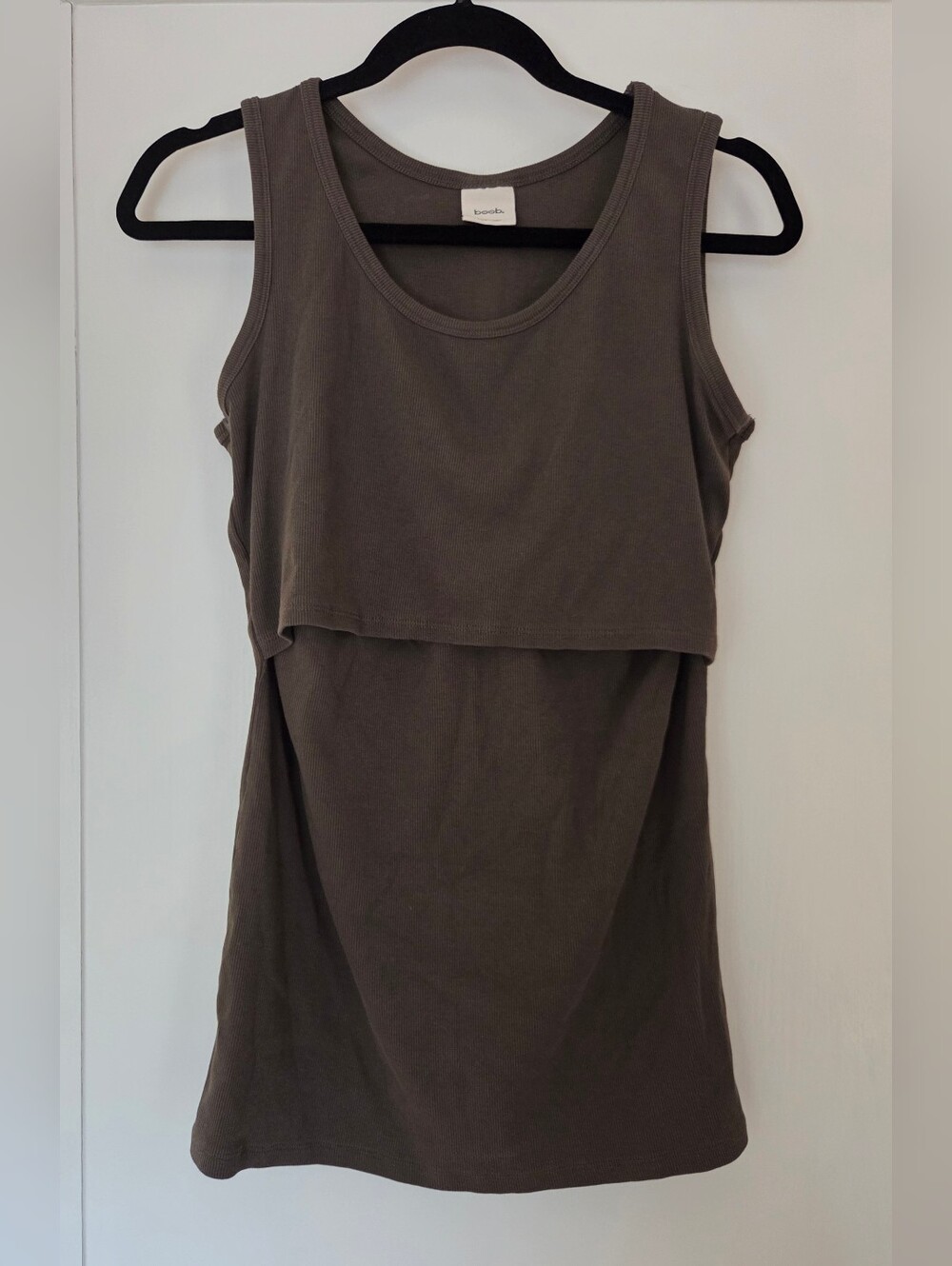 Boob Design Olive Green Nursing Tank Top